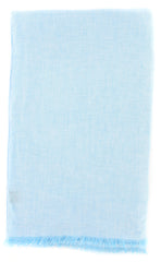 Luigi Borrelli Light Blue Striped Long Scarf - 64" x 27" - (LBSS12196)