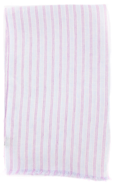 Luigi Borrelli Light Blue Striped Long Scarf - 27" x 66" - (LBSS1294)