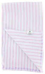 Luigi Borrelli Light Blue Striped Long Scarf - 27" x 66" - (LBSS1294)