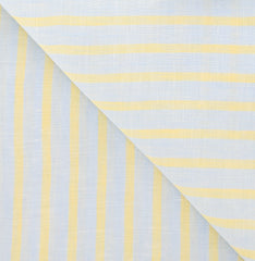 Luigi Borrelli Light Blue Striped Long Scarf - 27" x 74" - (LBSS1298)