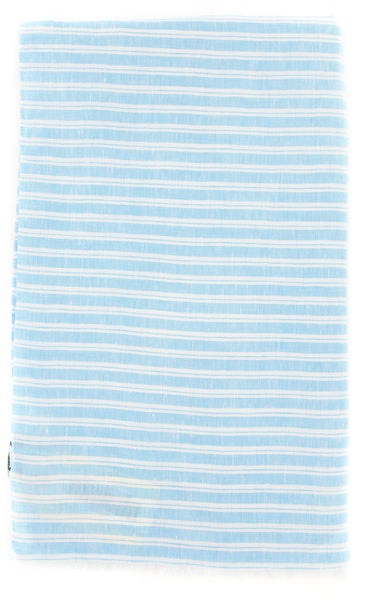 Luigi Borrelli Light Blue Striped Long Scarf - 74" x 27" - (LBSS12185)