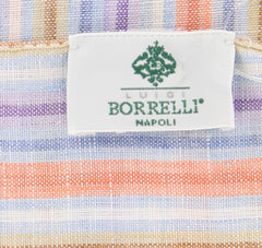 Luigi Borrelli Multi-Colored Striped Long Scarf - 70" x 27" - (LBSS12140)