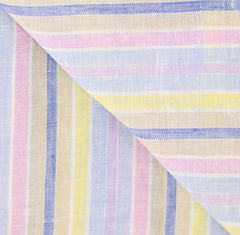 Luigi Borrelli Multi-Colored Striped Long Scarf - 52" x 27" - (LBSS12156)