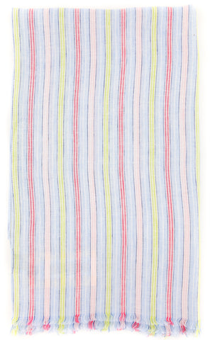 Luigi Borrelli Multi-Colored Linen Scarf