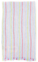 Luigi Borrelli Multi-Colored Striped Long Scarf - 58" x 27" - (LBSS12167)