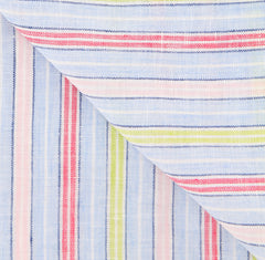 Luigi Borrelli Multi-Colored Striped Long Scarf - 58" x 27" - (LBSS12167)