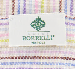 Luigi Borrelli Multi-Colored Striped Long Scarf - 64" x 27" - (LBSS12173)