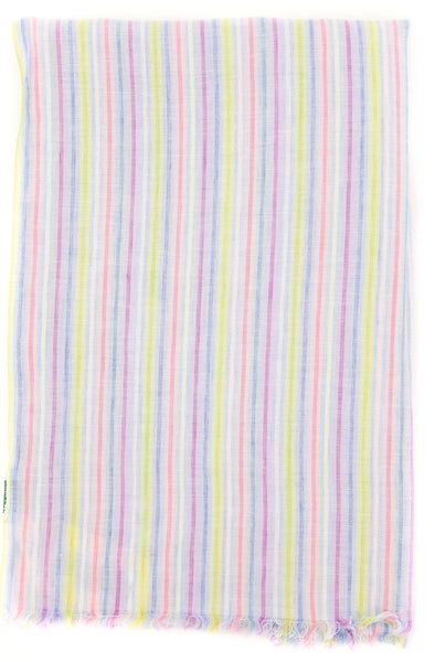 Borrelli Multi-Colored Striped Long Scarf - 76" x 27" - (LBSS12197)