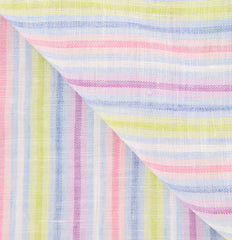 Borrelli Multi-Colored Striped Long Scarf - 76" x 27" - (LBSS12197)
