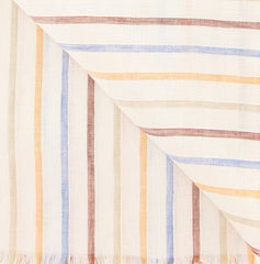 Luigi Borrelli Multi-Colored Striped Long Scarf - 27" x 58" - (LBSS1290)