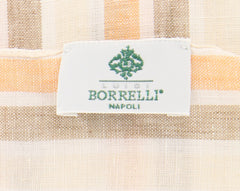 Luigi Borrelli Orange Striped Long Scarf - 74" x 27" - (LBSS1280)