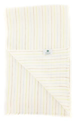 Luigi Borrelli Off White Striped Long Scarf - 64" x 27" - (LBSS1285)