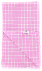 Luigi Borrelli Pink Plaid Long Scarf - 76" x 27" - (LBSS1246)