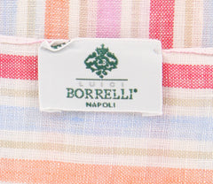 Luigi Borrelli Pink Striped Long Scarf - 58" x 27" - (LBSS12101)