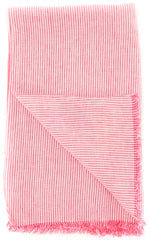 Luigi Borrelli Pink Striped Long Scarf - 58" x 27" - (LBSS12142)