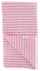 Luigi Borrelli Pink Striped Long Scarf - 52" x 27" - (LBSS12144)