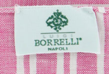 Luigi Borrelli Pink Striped Long Scarf - 52" x 27" - (LBSS12144)