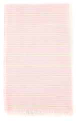 Luigi Borrelli Pink Striped Long Scarf - 54" x 27" - (LBSS12168)