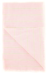 Luigi Borrelli Pink Striped Long Scarf - 54" x 27" - (LBSS12168)