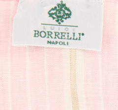 Luigi Borrelli Pink Striped Long Scarf - 54" x 27" - (LBSS12168)
