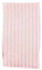 Luigi Borrelli Pink Striped Long Scarf - 72" x 27" - (LBSS12198)