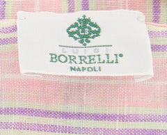 Luigi Borrelli Pink Striped Long Scarf - 72" x 27" - (LBSS12198)