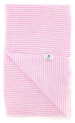 Luigi Borrelli Pink Striped Long Scarf - 58" x 27" - (LBSS1284)