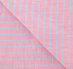Luigi Borrelli Pink Striped Long Scarf - 27" x 62" - (LBSS1287)
