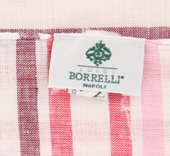 Luigi Borrelli Pink Striped Long Scarf - 27" x 70" - (LBSS1288)