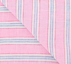 Luigi Borrelli Pink Striped Long Scarf - 27" x 66" - (LBSS1299)
