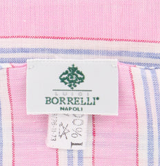 Luigi Borrelli Pink Striped Long Scarf - 27" x 66" - (LBSS1299)