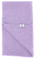 Luigi Borrelli Purple Micro-Check Long Scarf - 70" x 27" - (LBSS1239)