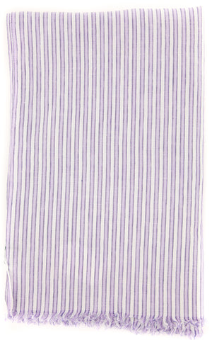 Luigi Borrelli Purple Linen Scarf