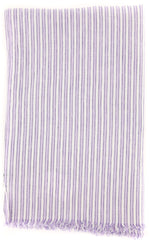 Luigi Borrelli Purple Striped Long Scarf - 52" x 27" - (LBSS12117)