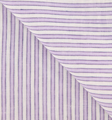 Luigi Borrelli Purple Striped Long Scarf - 52" x 27" - (LBSS12117)