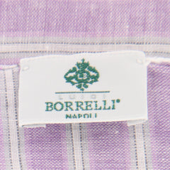 Luigi Borrelli Purple Striped Long Scarf - 68" x 27" - (LBSS12119)