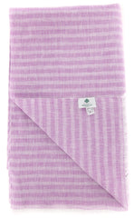Luigi Borrelli Purple Striped Long Scarf - 60" x 27" - (LBSS12121)