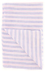 Luigi Borrelli Purple Striped Long Scarf - 76" x 27" - (LBSS12137)