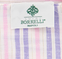 Luigi Borrelli Purple Striped Long Scarf - 76" x 27" - (LBSS12137)
