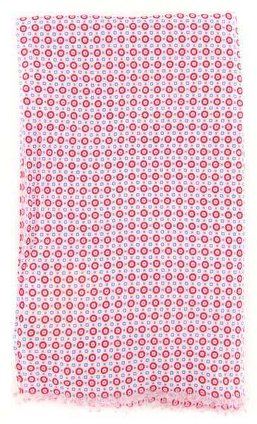 Luigi Borrelli Red Foulard Long Scarf - 74" x 27" - (LBSS12209)