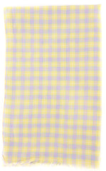 Luigi Borrelli Yellow Plaid Long Scarf - 76" x 27" - (LBSS1272)