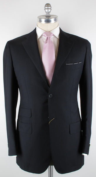 Luigi Borrelli Navy Blue Suit 46/56