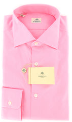 Borrelli Pink Micro-Check Shirt - Extra Slim - 15.75/40 - (EV2270RIO)