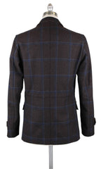 Luciano Barbera Brown Wool Plaid Jacket -  40/50 - (1110740005415X1)