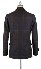 Luciano Barbera Brown Wool Plaid Jacket - 40/50 - (1110740005415X1)