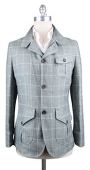 Luciano Barbera Green Window Pane Jacket - 40/50 - (111431)