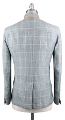 Luciano Barbera Green Window Pane Jacket - 40/50 - (111431)