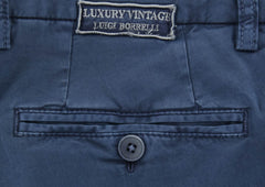Luigi Borrelli Navy Blue Pants - Extra Slim - 36/52 - (10SLIMCERNP012)