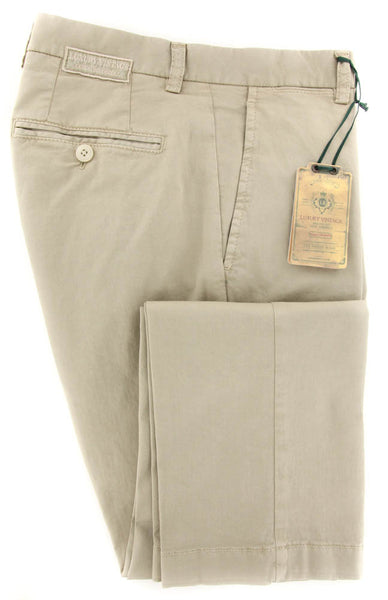 Luigi Borrelli Beige Pants - Extra Slim - 32/48 - (10SLIMCERNP012TENDA)