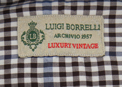 Luigi Borrelli Brown Check Shirt - Extra Slim - M/M - (EV21561RIO)